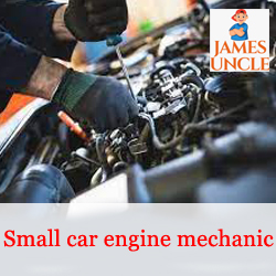 Small car engine mechanic Mr. Satyajit Mura in Tiljala